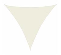 SARA@Voile de parasol/ombrage - Anti-UV - Polyéthylène haute densité - tissu oxford triangulaire 3,6x3,6x3,6 m crème HO33458