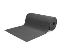 SaRani Tapis au mètre de voie pour extérieur, couloir, bord de piscine, tapis en caoutchouc, antidérapant, multi-usages absorbants, éponge Aquamat, couleur unie, (275 x 65 cm, gris)