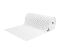 SaRani Tapis au mètre de voie pour extérieur, couloir, bord de piscine, tapis en caoutchouc, antidérapant, multi-usages absorbants, éponge Aquamat, couleur unie, (200 x 65 cm, blanc)