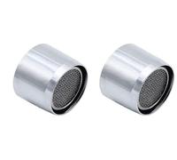 Saraoriginalshop Lot de 2 casse-tête femelle F22 aérateur filtre anti-calcaire robinet lavabo cuisine salle de bain en laiton chromé et filtre en acier inoxydable et Abs avec joints