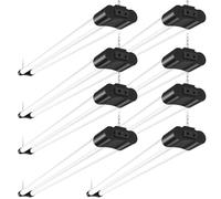 Sararoom 8Packs 120cm Connectable Reglette LED, 4400LM, Blanc Froid 6500K, 40W Neon LED Avec Interrupteur à Glissière, IP65 Étanche Tube LED pour Bureau, Garage, Sous-sol, Suspendu ou Encastré