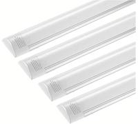 Sararoom Lot de 4 barres lumineuses LED de 1,2 m 40 W - Tube LED blanc neutre 4500 K, 4000 lm pour la maison, le bureau, le garage, la boutique, l'école et le restaurant