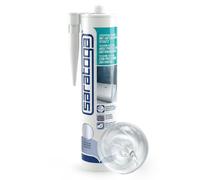 Saratoga Silicone Transparent - Silicone pour Salle de Bain, Douche et Cuisine - Transparent, Incolore et Anti-moisissure