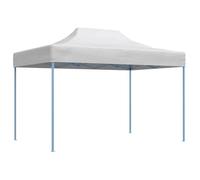 SARAZYJ@Belvédère barnum Anti UV/soleil, Tente de réception pliable professionnelle 280x410x315 cm Acier Blanc Home627190