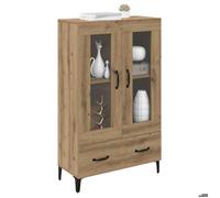 Sarazyj®Buffet bahut Placard de rangement - Marron Haut Armoire avec tiroir - chêne artisanal - 70 x 31 x 115 cm - 65656