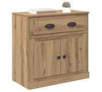 Sarazyj®Buffet bahut Placard de rangement - Marron Haut Armoire avec tiroir - chêne artisanal - 70 x 35,5 x 67,5 cm - 49824