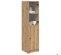 Sarazyj®Buffet bahut Placard de rangement - Marron Haut Armoire - chêne artisanal - 35 x 37 x 142 cm - bois d'ingénierie - 77125
