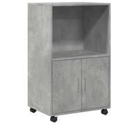Sarazyj®Buffet de Cuisine KENNETH - Armoire Bas/Colonne/ Armoire à roulettes gris béton 55x40x91cm - Bois d'ingénierie - 601294