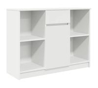 Sarazyj®Buffet de Cuisine KENNETH - ENFILADE - Armoire Bas vitrine avec tiroir blanc 101x35x76cm - Bois d'ingénierie - 527197