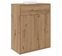 Sarazyj®Buffet de Cuisine KENNETH - ENFILADE - Armoire Bas vitrine chêne artisanal 60x30x75cm - Bois d'ingénierie - 151139
