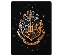 sarcia.eu Couverture Polaire Noire 120 x 150 cm HOGWART Harry Potter Oeko-Tex