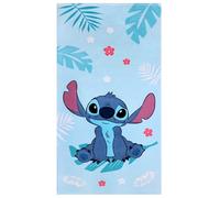sarcia.eu Disney Stitch Serviette de Plage À SÉCHAGE Rapide, Serviette de Bain pour Enfants Coton 70x140 cm Oeko-TEX (G)