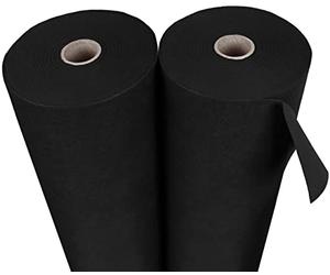 sarcia.eu Géotextile Toile Anti-Mauvaises Herbes en Non tissé 150g/m2 Caoutchouc Noir avec UV 40m 1,1 m