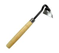 Sarcloir de Jardin | Serfouette à main en acier robuste avec manche en bois - Outil de jardin pour bêcher | pour Sarcler Ameublir le Sol Couper Jardinage Agriculture Extérieur Cour Potager Lit de Fleu