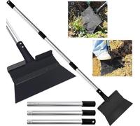 Sarcloir multifonctionnel de 28 cm avec poignée – Outil de jardinage pour éliminer les mauvaises herbes, la mousse et autres plantes – Pelle à neige