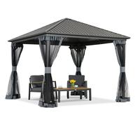 Sardinia 3x3 gazebo en métal avec moustiquaire Garden Point anthracite