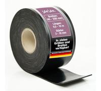 sarian Bande en caoutchouc avec insert en tissu jusqu'à 10 m de long, rouleau de caoutchouc plein de qualité industrielle, robuste et antidérapante, 3 à 10 mm d'épaisseur, idéal pour l'étanchéité, la