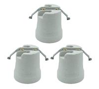 Sarini 3PCS Douille E27 À Vis Douille En Céramique Porcelaine E27 Porte Ampoule Halogène Incandescente Sources Lumineuses À Base E27