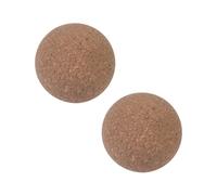 Sarini Bouchon de Boule de liège en Bois, 2 pièces, Boule de liège de vin, Carafe et Bouchons de Carafe pour Bouteille de vin, Remplacement de Bouteille de Carafe