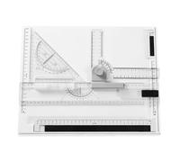 Sarini Ensemble de Planches à Dessin A4 Table à Dessin Multifonction A4 Système de Mesure réglable Planche à Dessin à Mouvement parallèle avec rapporteur,localisateur de Papier,règle coulissante