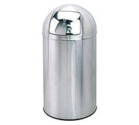 Poubelle à couvercle poussoir, modèle Ad 253, capacité : 35 litres