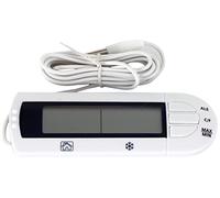 Saro - 4719 Thermomètre Numérique, pour Réfrigérateurs et Congélateurs, Sonde de 195 cm, Affichage Intérieur/Extérieur, Fonction Alarme