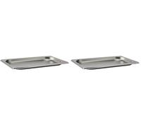 Saro - Budget Line Bac GN 1/3, Inox, Profondeur 20 mm, Contenance 0,75 l, pour Cuiseur Vapeur et Bain-Marie (Lot de 2)