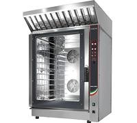 Saro - CL 10 Four Mixte, 10 Niveaux, Cuisson Vapeur à 100 °C, 10 Programmes, Sonde de Température à Cœur, Raccordement à l’Eau, 280 °C