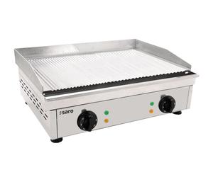 Saro Grillade, Plaques a frire (rainuré) - Modèle Fry Top GM 610R