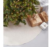 SARO LIFESTYLE XM731.N72R Toscana Collection Jupe de Sapin de Noël en Lin mélangé Naturel, 182,9 cm