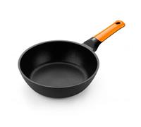 BRA Efficient Orange | Sauteuse 20 cm, Fonte d’Aluminium avec Revêtement Antiadhésif Platinum Plus sans PFOA, Compatible Tous Feux Dont Induction