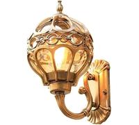 SaryEdge Applique Murale extérieure à 1 lumière, Style Lanterne, luminaire Mural d'extérieur, Noir Bronze, étanche, pour porche/Bronze/34 x 21 cm，Bronze-34 * 21Cm