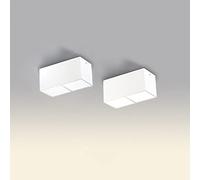 SaryEdge Lot de 2 Spots encastrés LED en saillie pour Couloir ou Salon, Format carré Mini, Blanc 3000K.,White3000k
