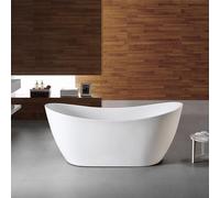 Sasha - Baignoire Îlot Ovale en Acrylique 170 cm - Moderne et Confortable pour Salle de Bain