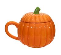 Sass & Belle Bol à soupe citrouille avec couvercle - Décoration d'automne - Accessoire de cuisine - Pot à soupe ou tasse avec poignée - Cosy Sass and Belle décoration citrouille