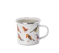 Sass & Belle Mug vintage en émail Motif oiseaux
