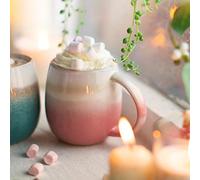 Sass & Belle Tasse rose ombrée émaillée par trempage