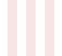 Sassy B Papier peint rayé blanc rose
