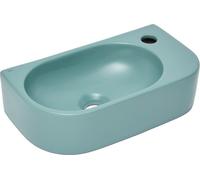SAT Infinitio Lave-mains suspendu 40x21,5 cm sans trop-plein, vert mat
