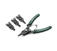 SATA ST09251SJ Lot de 5 pinces à anneaux avec 4 mâchoires interchangeables dans un étui de rangement Vert