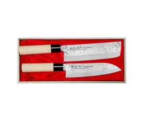 Satake ensemble nashiji naturel santoku nakiri HG8144W