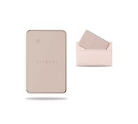 SATECHI FindAll Carte Traceur GPS, Apple Find My, Rose | Carte de localisation Bluetooth pour portefeuille, alternative au traceur GPS avec Apple Find My, recharge sans fil, signal