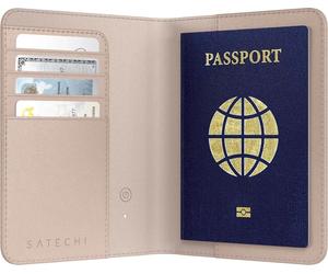 Satechi FindAll Passport Cover avec FindMy – Technologie Find My pour Localisation Facile – Porte-Cartes à Quatre Emplacements – Protection RFID pour Sécurisation des Documents