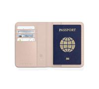 Satechi FindAll Protège-Passeport Apple Find My, Jusqu'à 4 Cartes, Rose | Protège-passeport Apple Find My, recharge sans fil, protection RFID, 4 cartes, finition lisse et facile à nettoyer