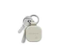 SATECHI FindAll Traceur GPS de Clés, Apple Find My, Beige | Localisateur de clés Apple Find My, recharge sans fil, alerte d’oubli, signal sonore, finition lisse et facile à nettoyer