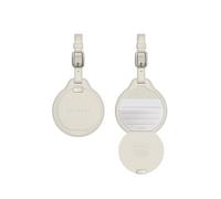 SATECHI FindAll Traceur GPS pour Bagage avec Apple Find My, Recharge sans Fil, Tracker Valise avec Alerte Sonore Puissante, Traceur Localisateur pour iPhone, iPad, Mac et Plus - Beige
