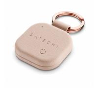 SATECHI FindAll Localisateur de Clés avec Apple Find My, Rechargeable sans Fil, Traceur GPS avec Alerte Sonore pour iPhone, iPad, Mac et Plus - Rose Désert