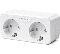 Satechi, SmartPlug Duo Compatible HomeKit Siri Compact, Blanc