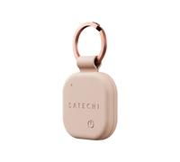 SATECHI FindAll Localisateur de Clés avec Apple Find My, Rechargeable sans Fil, Traceur GPS avec Alerte Sonore pour iPhone, iPad, Mac et Plus - Rose Désert