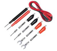 SATMW Kit de Fils de Test multimètre, 16 pièces, Pinces Crocodile électroniques remplaçables, sondes, fiche Banane, Aiguille de Test de Puissance, Fils de Cavalier
